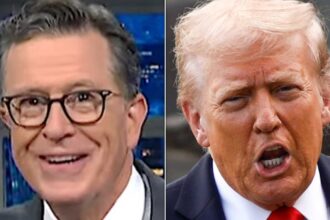 Stephen Colbert Stops Audience During Trump Joke