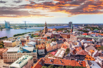 Panoramic View Of Riga, Latvia