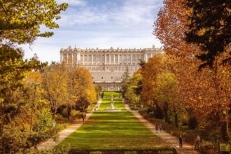 Historic Palace In Madrid, Spain