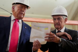 Trump cartoon firing Powell Fed