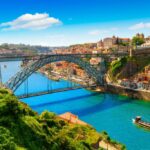 Beautiful view of the city of Porto on a beautiful summer day. Porto, Portugal
