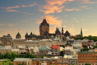 Panoramic View Of Old Quebec City, Canada