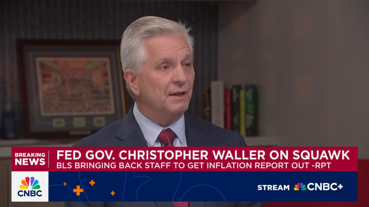 Fed Governor Waller sees more rate cuts but says central bank needs to be 'cautious about it'