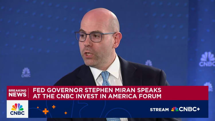 Fed's Miran sees China trade tensions as a further reason for quick interest rate cuts