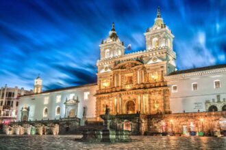 View Of A Colonial Cathedral In Quito, Ecuador