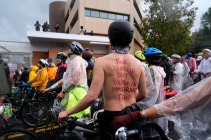 Naked Cyclists In Portland Send Trump A Stripped-Bare Rebuke