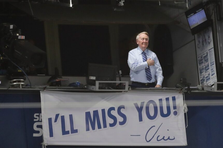 October 2, Vin Scully wishes all 'a pleasant afternoon' for the last time