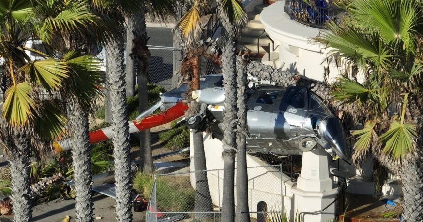 Southern California Beachgoers Watch Helicopter Spiral Out Of Control, Slam Into Palms