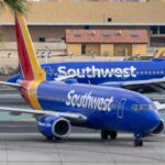 Southwest planes making turn on runway