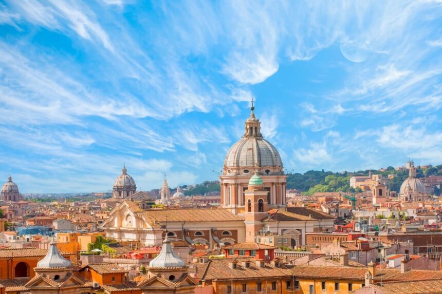 Panoramic View Of Rome, Italy