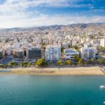 Cityscape and golden shores of Limassol, Cyprus