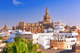 Panoramic View Of Seville Cathedral, Spain