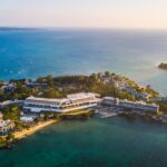 Aerial view of Negril, Jamaica resorts