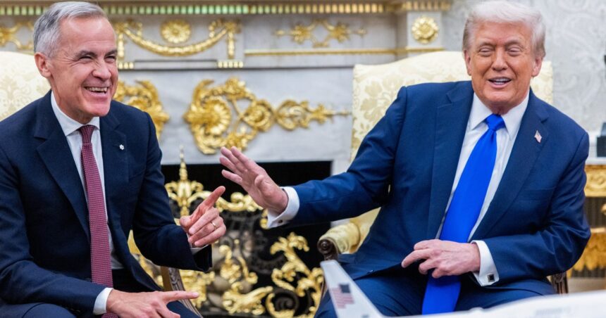Trump Announces U.S.-Canada Merger To Mark Carney’s Surprise, Then Says ‘Just Kidding’