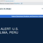 U.S. Embassy In Peru Issues Security Alert Amid State of Emergency
