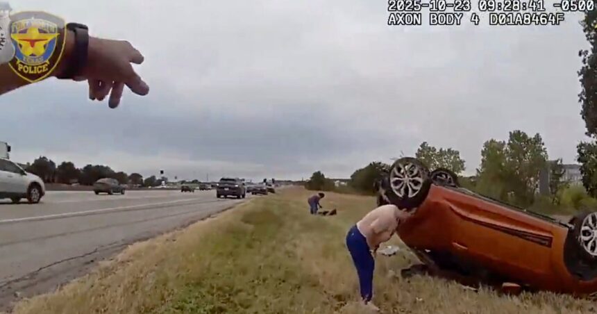 Video Shows Dramatic Rescue Of Baby Pinned Under Overturned Car In Texas