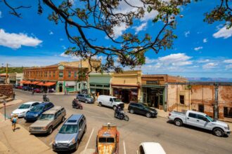 Jerome, AZ townscape on nice day