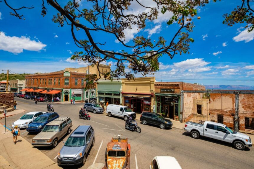 Jerome, AZ townscape on nice day