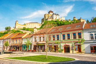 Panoramic View Of Trencin, Slovakia