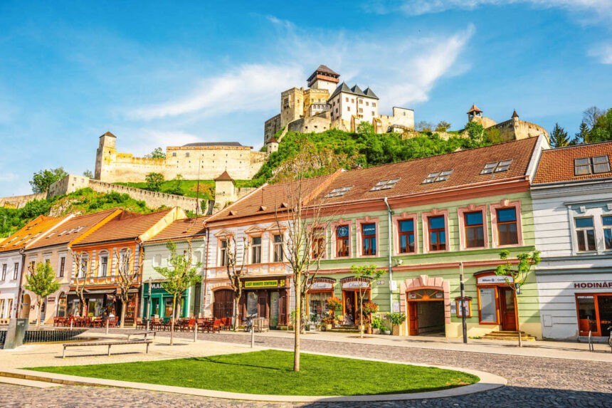 Panoramic View Of Trencin, Slovakia