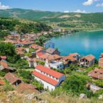 Panoramic View Of Lin, Albania