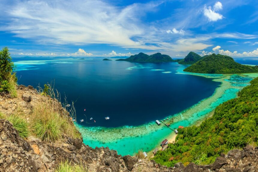 Otherworldly blue waters of Sabah, Malaysia