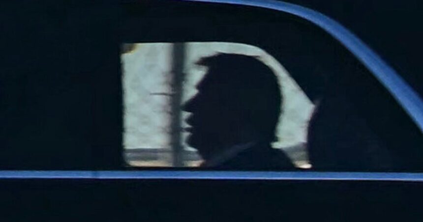 Trump's Limo Ride Had A Strange Moment, And Everyone Could See It