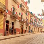 Festive street in Guanajuato, MX