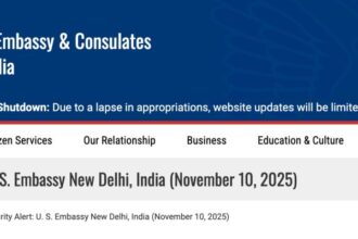 U.S. Embassy in New Delhi Issues Travel Warning Over Explosion in New Delhi