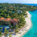 Aerial View Of Roatan, Honduras, Caribbean Sea