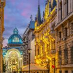 Historic Old Town In Bucharest, Romania