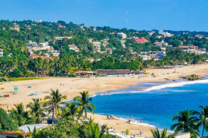 A View Of Puerto Escondido In Oaxaca State, Mexico