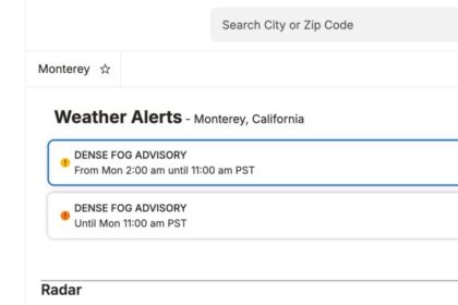 Dense Fog Advisory from Big Sur to Bay Area Puts Drivers on Alert