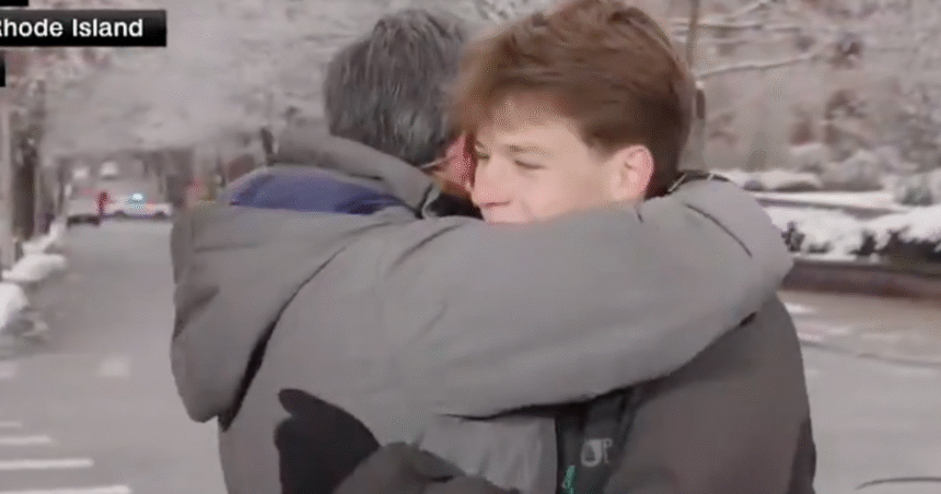 CNN Anchor Interviews Guy Sheltered In Place During Brown Shooting — His Son