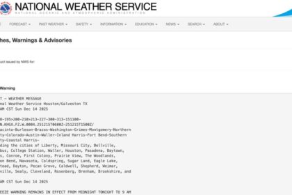 Houston’s Freeze Warning Upgrade Could Turn Monday Commutes Into a Black-Ice Risk