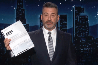 Jimmy Kimmel Has A Rich Response After Getting A Check With Trump's Name On It