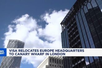 London's Canary Wharf gains momentum as Visa, JPMorgan lease space