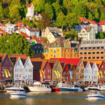Historic Medieval Center Of Bergen In Norway