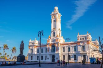 Historic Colonial Building In Veracruz, Mexico