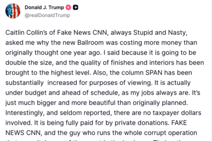 Trump Attacks 'Stupid' Kaitlan Collins For Asking About Ballroom