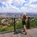 Young Woman Admiring A View Of Belo Horizonte, Brazil