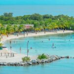 Panoramic View Of A Beach In Roatan, Honduras