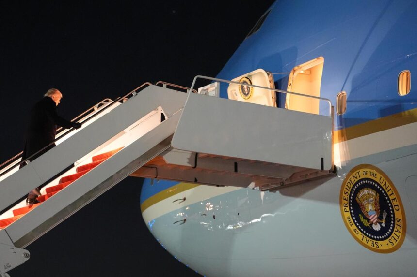 Air Force One returns to Washington area due to minor electrical issue, White House says – The Denver Post