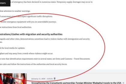 Germany Issues Travel Warning for U.S. Over Ongoing Violence in Minneapolis