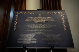 Jan. 6 Plaque Made To Honor Law Enforcement Still Not On Display