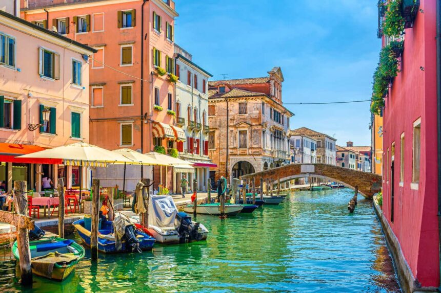 Picturesque Canal In Chioggia, Italy