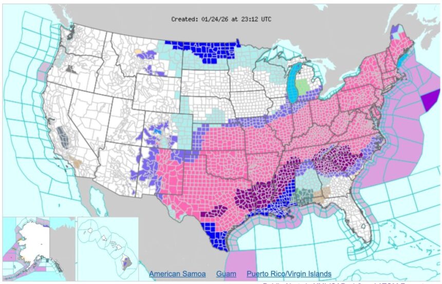 Real-Time Photo Reports from the U.S. Snowstorm