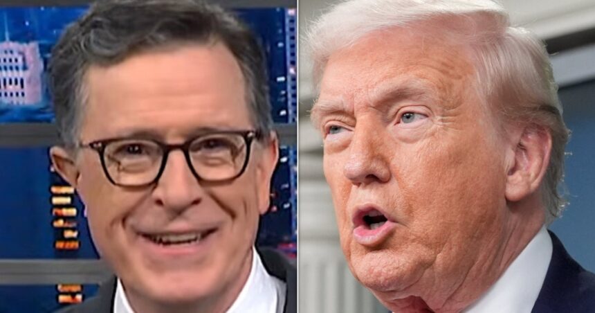 Stephen Colbert Has 1 Damning Question For 'Sundowning' Trump
