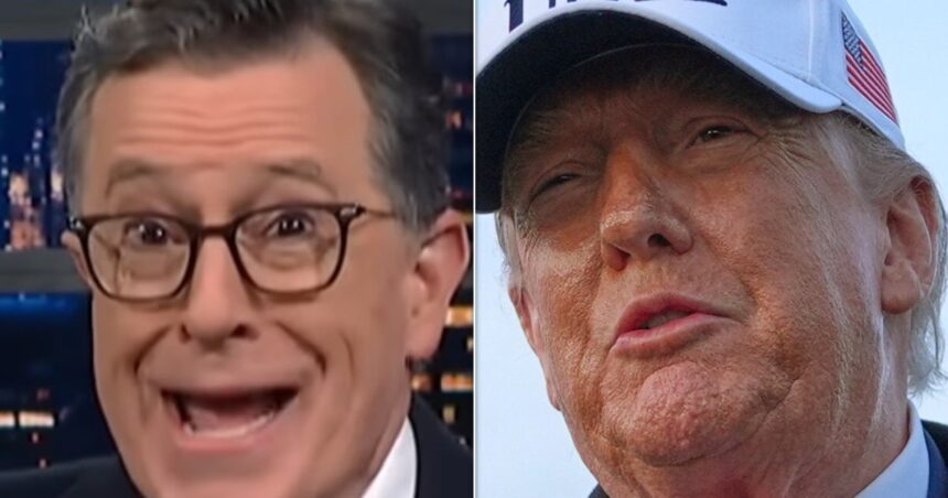 Stephen Colbert Spots The Most Bizarre Party Trump's Ever Had