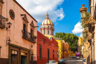 Beautiful Street In San Miguel de Allende, Mexico